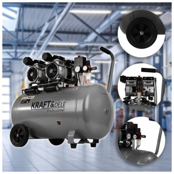 Bezeļļas kompresors 100l, 2x1500w (KD1398)