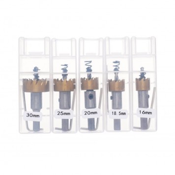 Karbīda caurumu zāģi metālam / kokam / tēraudam 5 gab. (KD10870)