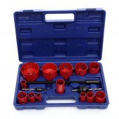 Bimetāla Kroņurbja Komplekts Metālam un Kokam, 17Gab. (KD10345)