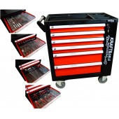 Instrumentu ratiņi, 6 atvilknes ar 263 instrumentu komplektu (KD362)